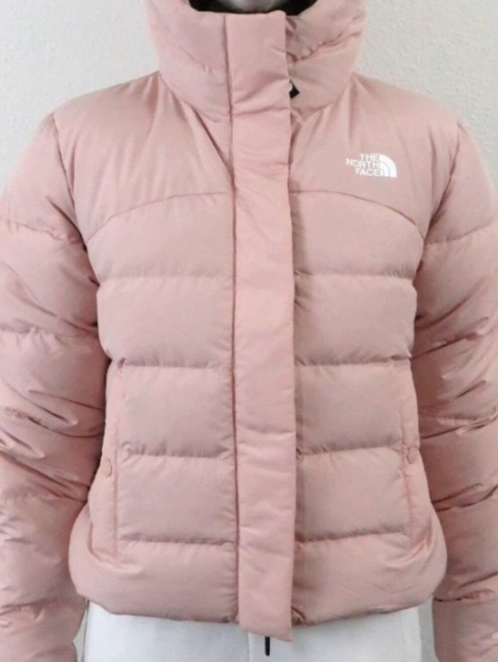NWT The North Face Light Pink Moss Hooded Baltic Down Puffer Jacket Coat Sz XL - Picture 13 of 14